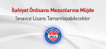 İlahiyat Önlisans Mezunlarına Müjde
